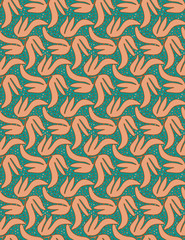 seamless floral textured pattern tile with modern copper color palette. for textile, fabric, backgrounds, cards, wallpaper, backdrop, covers and creative surface design templates