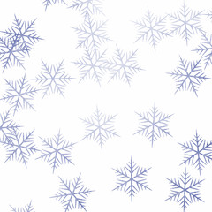 Naklejka na ściany i meble Winter background with snowflake motif. Abstract pattern.