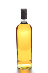 Whiskey bottle on a white background