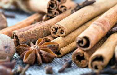 fragrant sticks of bark cinnamon