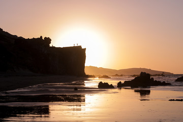 sunset at the northeast coast of Brazil