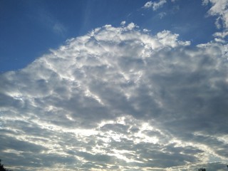 blue sky with clouds