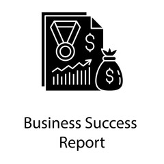 Naklejka premium Business Success Report 