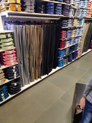 Men shirts on hanger for sale in shop