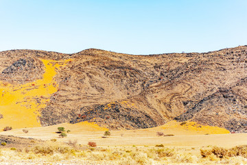 Naklejka na ściany i meble Beautiful mountains in Namibia, Africa