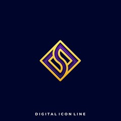 Fototapeta premium Abstract Box Luxury Illustration Vector Design Template