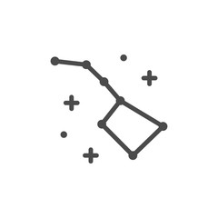 Ursa Major line outline icon