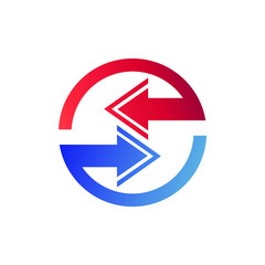 Arrows With Circle Logo Design