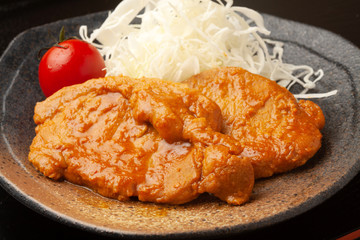 豚ロースの味噌焼き