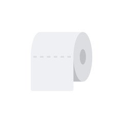 Toilet paper vector icon in flat design style