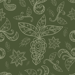 seamless vector nature absract ornament