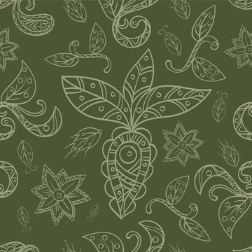seamless vector nature absract ornament