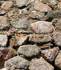 part of the ancient stone wall