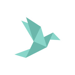 Origami bird. Origami birds vector pack. Origami birds vector set. - obrazy, fototapety, plakaty