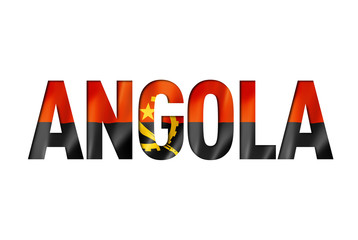 angolan flag text font