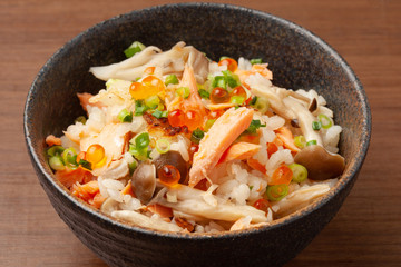 鮭の炊き込みご飯