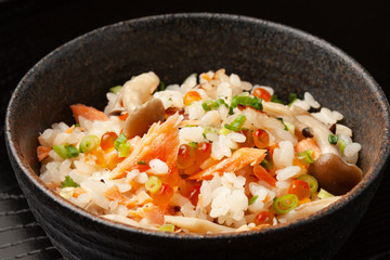 鮭の炊き込みご飯