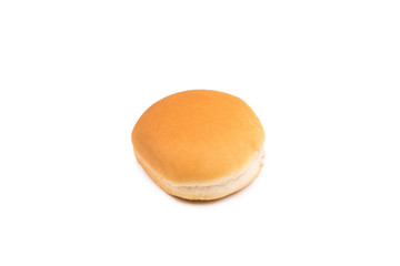 Burger bread isolated on white background.