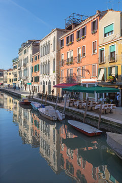 Venice - The canal Rio della Misericordia.