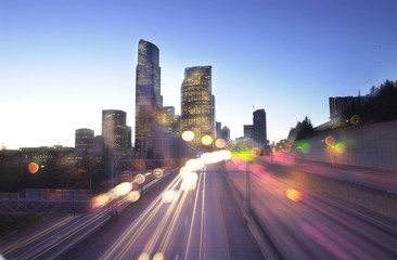Fototapeta premium Seattle city scape 