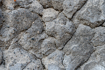 Gray old beton concrete wall, abstract background photo.