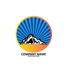 Mountain icon Logo Template