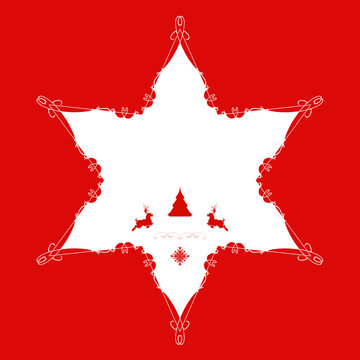 stella bianca e rossa
