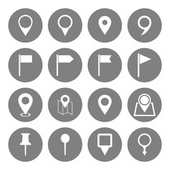 pin maps icon vector design symbol
