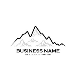 Mountain icon Logo Template