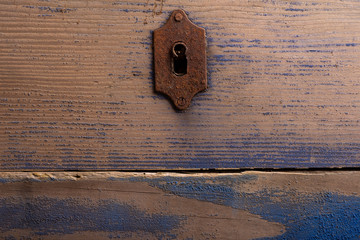 texture of an old plate with a metal signboard
