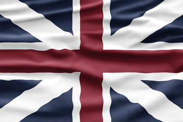 Fototapeta premium Great Britain National Day. UK Flag with stripes and national colors. Union Jack. Background illustration.