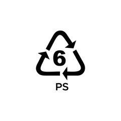plastic recycling icon vector design symbol