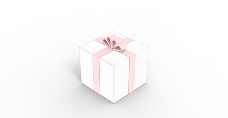 Drawing Box on White Background illustration