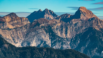 Fototapeta na wymiar Beautiful alpine view at Leogang, Tyrol, Austria