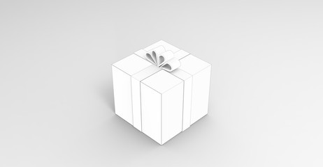 Drawing Box on White Background illustration