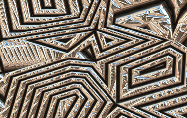 scifi abstract metal