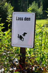 Verboten Schild Hunde verboten 
