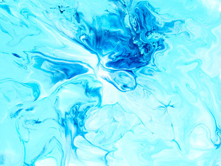 Obraz na płótnie Canvas Abstract art blue background, texture painting.