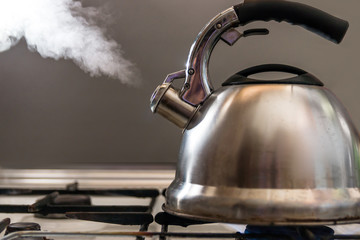 kettle with a whistle boils