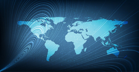 Internet Global Network System Technology Background,connection and Communication Concept design,Vector illustration.