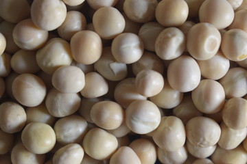 Dry Organic Peeled White Chickpeas