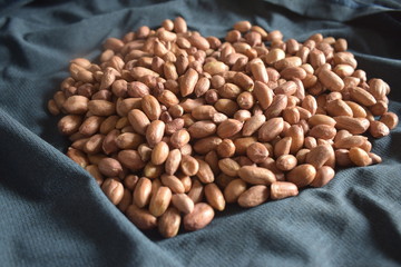 Peeled Peanuts. Groundnuts