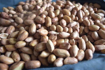 Peeled Peanuts. Groundnuts