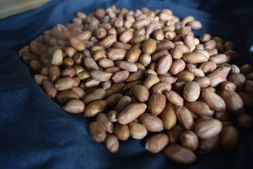 Peeled Peanuts. Groundnuts