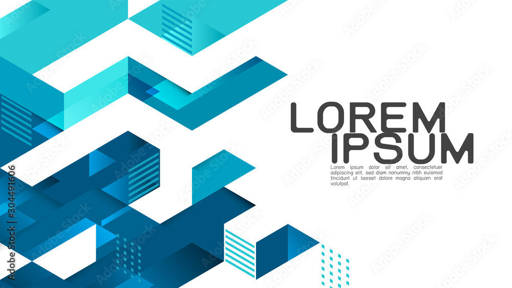 Aufkleber abstract gradient mixed geometric template and modern overlapping on white background. vector illust