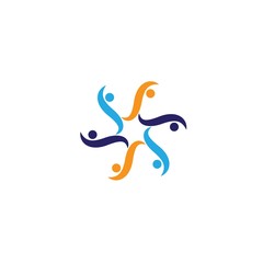 Obraz premium Community care Logo template
