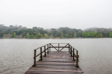 Winter on Lake São Bernardo in San Francisco de Paula , Brazil