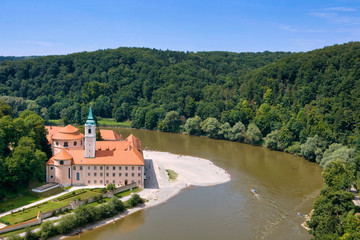 Fototapeta na wymiar Kloster Weltenburg, Oberbayern, Bayern, Deutschland