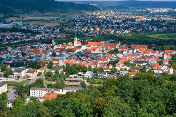 Blick auf Kelheim, Bayern, Deutschland