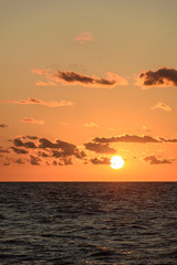 Sunset at sea